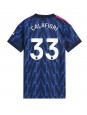 Arsenal Riccardo Calafiori #33 Replika Borta Kläder Dam 2025-26 Kortärmad